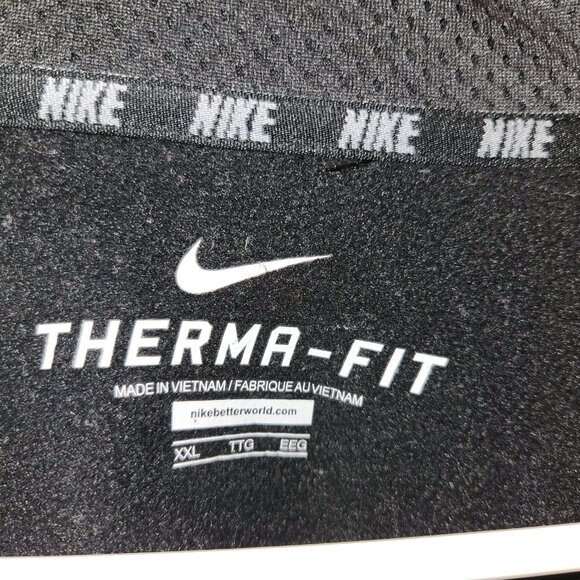 Nike Therma-Fit Black Quarter Zip Pullover - Picture 3 of 3